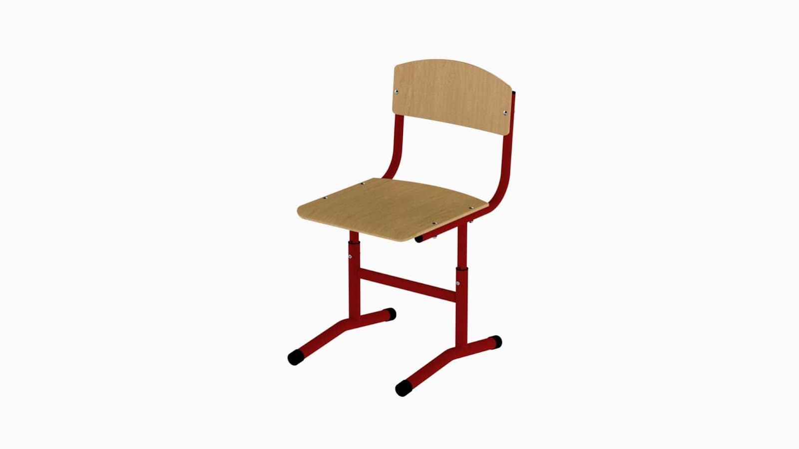 Стілець учнівський РОЗКОМ регульований т-подібний, розмір 390х505х685-725-765-805 мм, h=340-380-420-460 мм. 39160000-1 Шкільні меблі